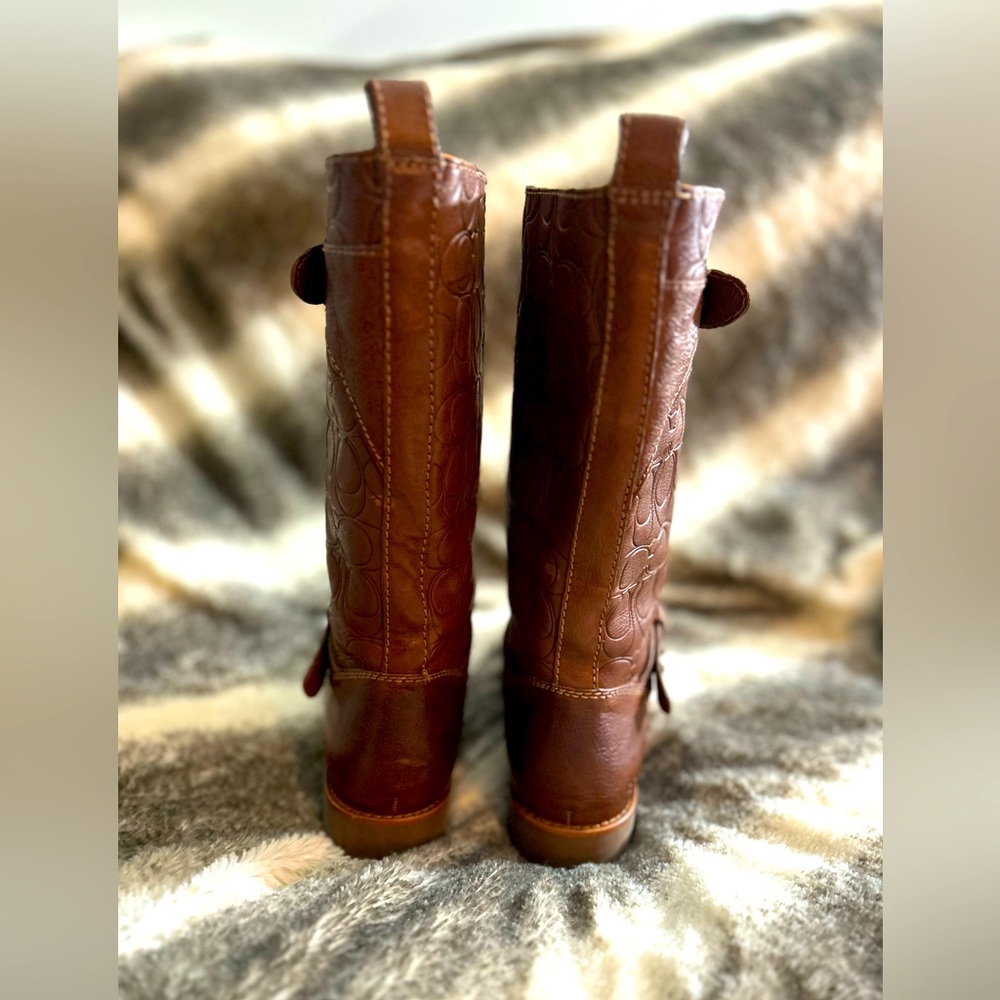 Coach Virginia Women's Brown Tall Boots, Size 7 - Picture 11 of 16